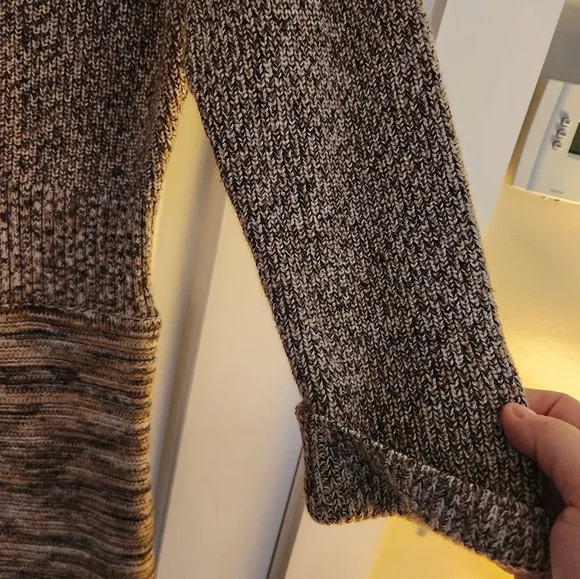 Maggy London merino wool blend sweater dress brown size large classic cozy - Picture 3 of 8